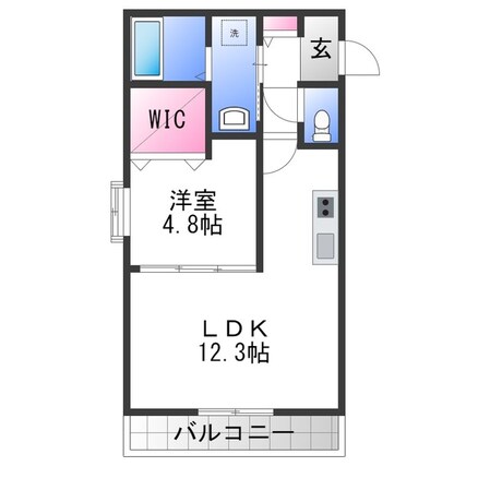 WISTERIA　PLACE　SOUTHの物件間取画像